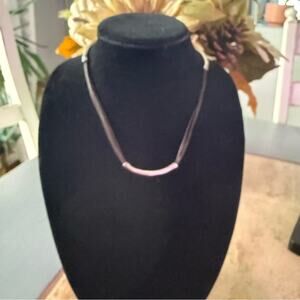 Uno de 50 Silver & Leather Wrap Bracelet or Necklace